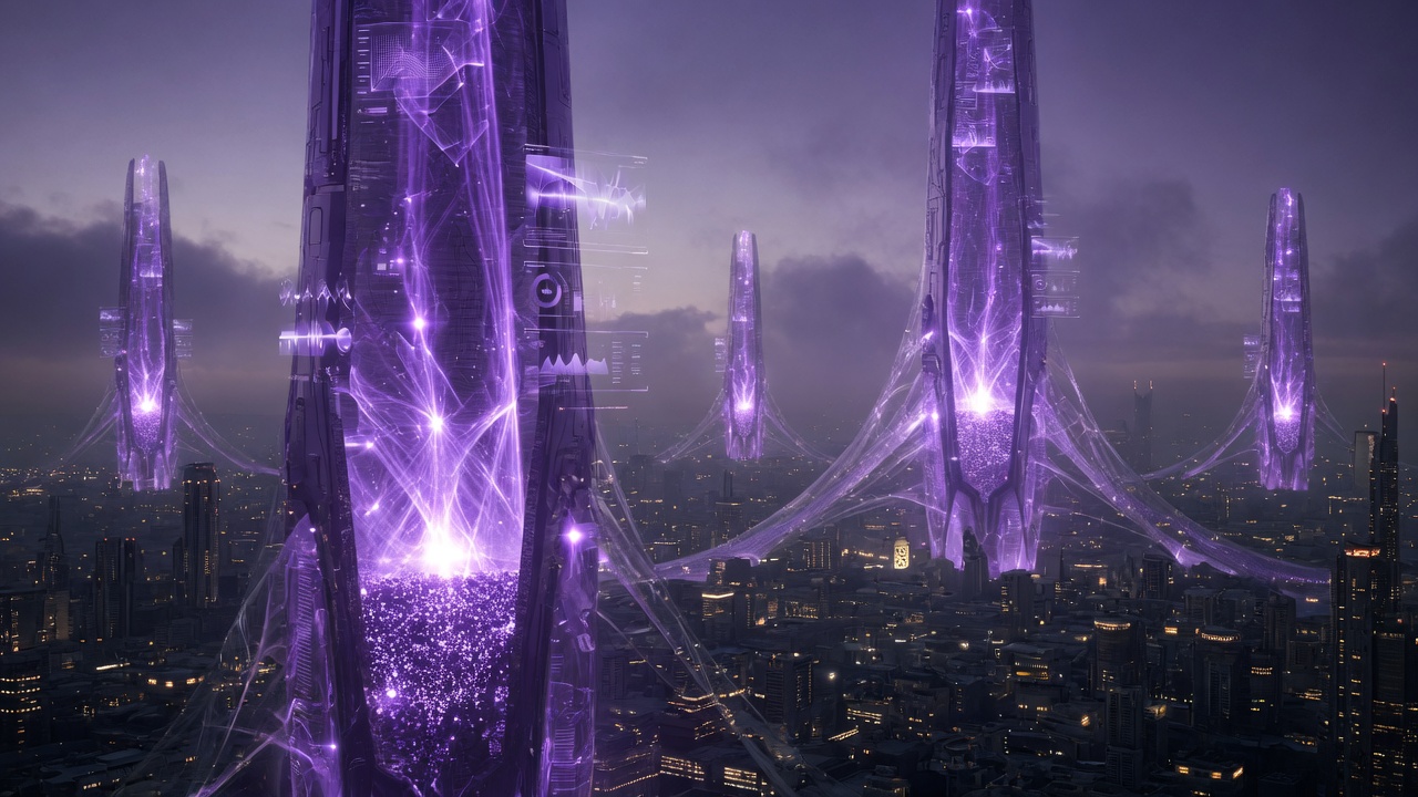 Glass-core towers