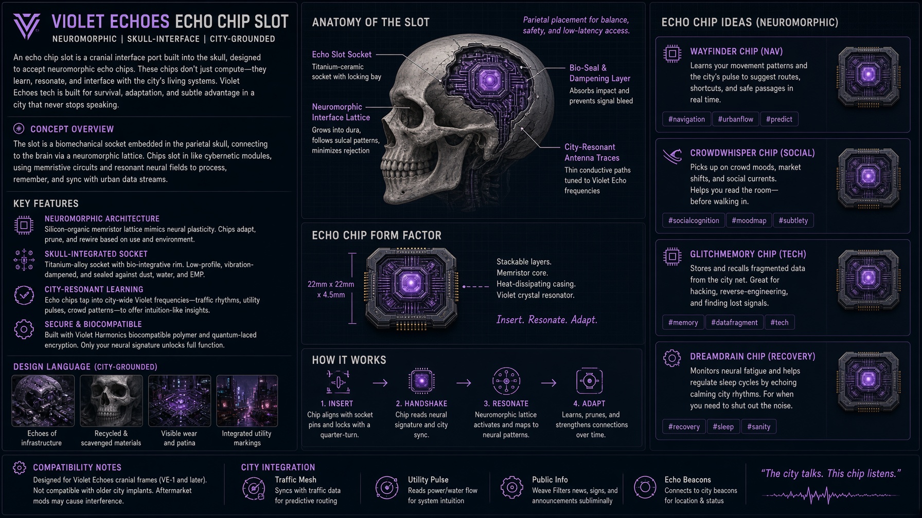 Echo Chips — Five forms in the wild