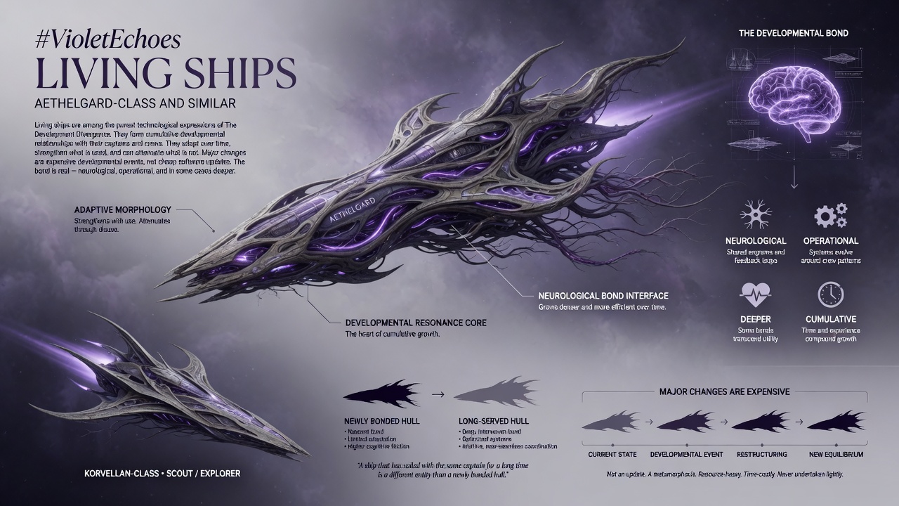 Living Ships — Aethelgard-class anatomy and developmental bond